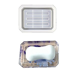 Molde de Silicone Saboneteira Retangular Artesanal para Resina M01