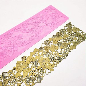Tapete de Silicone para Bolo Renda de Açucar Molde R15