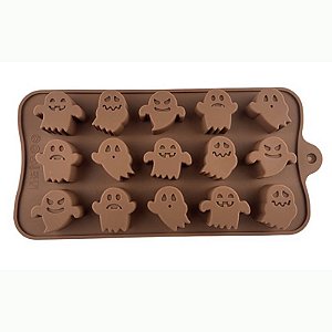 Molde de Silicone Fantasmas Dia Das Bruxas Halloween Terror