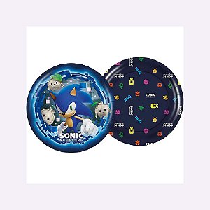 Chapéu de Festa Sonic - 12 unidades - Alegra Festa - Artigos para