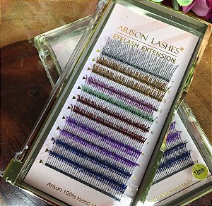 Cílios com Glitter - Multicor
