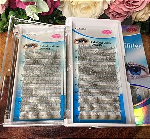 Cílios Star Colors Glitter Prata 0,15C