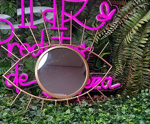 Espelho Olho Grego - Parede - Rose Gold