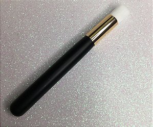 Pincel Higienizar Preto - cerdas brancas