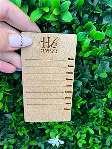 Placa de mdf com marcações - HL