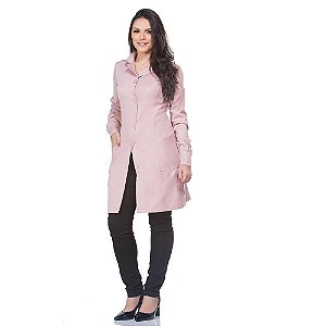 Jaleco microfibra manga longa com punho