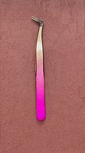 Pinça pink-dourada - volume russo