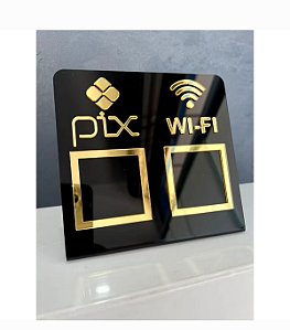 Placa acrílica PIX - Wi-Fi