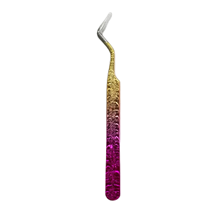 Pinça pink-dourada brilhante - phoenix