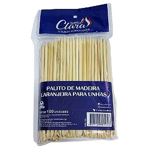 Palito laranjeira manicure - pct.100 un.