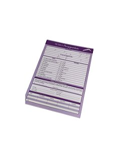 Bloco Anamnese micropigmentação sobrancelhas - 100 folhas