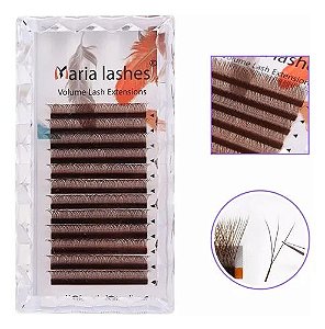 Cílios Maria Sasha W 3D 0,07D Marrom