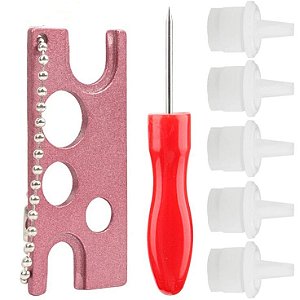 Kit Desentupidor Cola + Abridor de Bico de Cola + 5 Bico de Cola