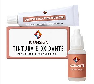Tintura e Oxidante para cílios e sobrancelhas - Iconsign