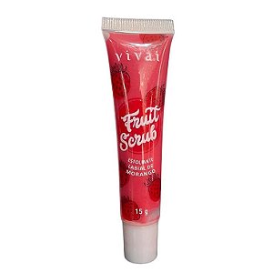 Esfoliante Labial - Fruit Scrub Morango - Vivai - 15g