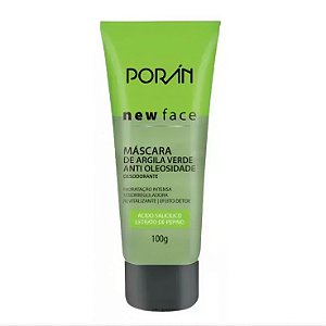 Máscara de Argila Verde Anti Oleosidade - Poran - 100g