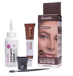 Kit Tinta / Tintura para sobrancelhas, cílios, pelos e barba Beautify Pro - 10g