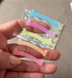 Molde - fita de lifting - para lash lifting - silicone - 5 unidades