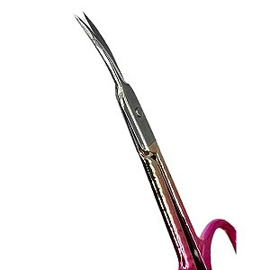 Tesourinha Ponta Fina - Pink Dourada