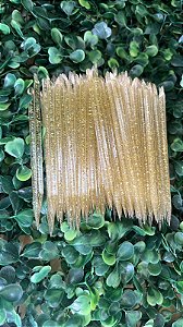 Palito manicure / henna plastico glitter - 100un.