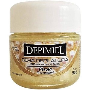 Cera depilação para buço perolada - Depimiel - 50g