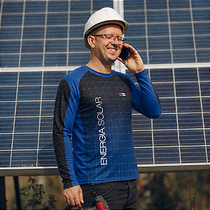 Camisa térmica dry fit com proteção UV 50+ manga longa Energia Solar- MOD 02