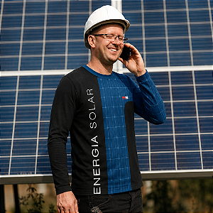 Camisa térmica dry fit com proteção UV 50+ manga longa Energia Solar- MOD 10
