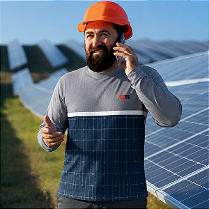 Camisa térmica dry fit com proteção UV 50+ manga longa Energia Solar- MOD 09