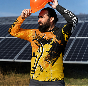 Camisa térmica dry fit com proteção UV 50+ manga longa Energia Solar- MOD 07