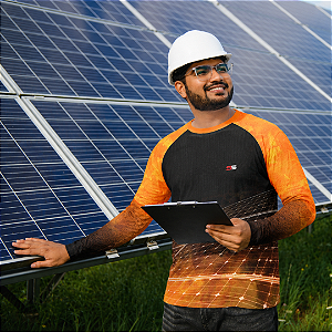 Camisa térmica dry fit com proteção UV 50+ manga longa Energia Solar- MOD 11