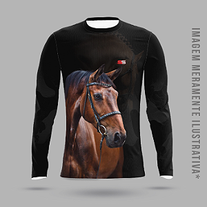 Camisa dry fit com proteção UV50+ manga longa Haras - MOD 03
