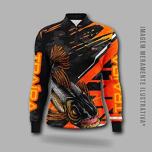 CAMISA MANGA LONGA MASCULINA ZIPER PESCA - MOD 04
