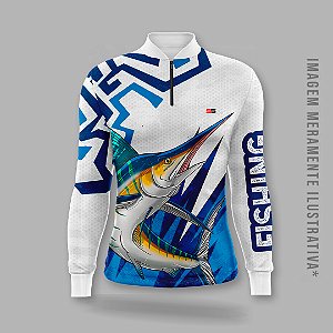 CAMISA MANGA LONGA MASCULINA ZIPER PESCA - MOD10
