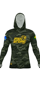 Camiseta Sublimada Capuz e Luva - Exclusiva Fish Store MS