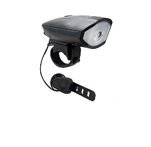 Farol Bicicleta Planeta Bikes Cree C/ Buzina Recaregável USB