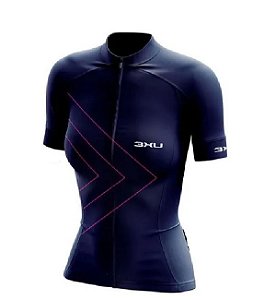 Camisa Ciclismo Feminina Macan Refactor Azul GG