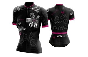 Camisa Para Ciclismo Love Feminina Mtb Speed Refactor