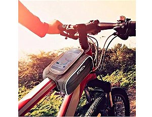 Mini Alforge Para Bicicleta Com Porta Celular E Dois Bolsos - Atrio