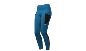 Calça Ciclismo Feminina Ergo Optimize Azul Mauro Ribeiro