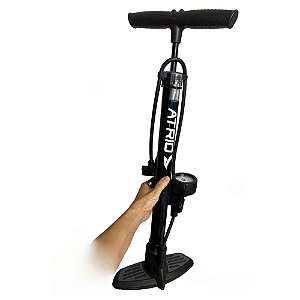 Bomba De Ar De Pé Para Bicicleta Com Manômetro Pneu Mtb Speed
