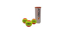Kit 3 Bolas Beach Tennis Profissional ITF Soft Original Atrio