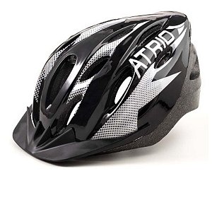 Capacete Ciclismo Bike Mtb 2.0 Preto E Branco Atrio Esportes