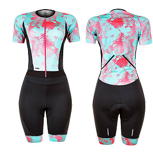 Macaquinho Ciclismo Feminino Mtb Speed Leaf Mauro Ribeiro