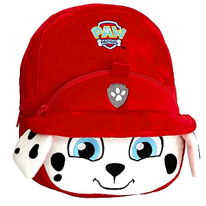 Mochila Pelúcia Zíper Patrulha Canina Marshal Original Candide