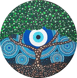 Mandala Árvore da Vida com Olho Grego