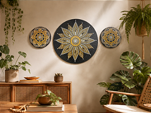 Conjunto mandalas 60cm +30cm