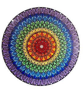 Mandala Arco-íris 70cm