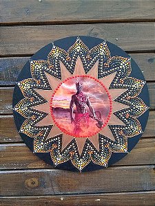 Mandala Xangô 30cm