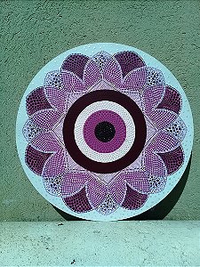 Mandala Olho Grego Bordô 40 cm