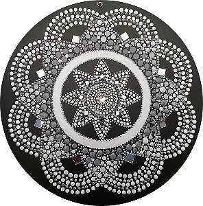 Mandala da paz e acolhimento 35cm